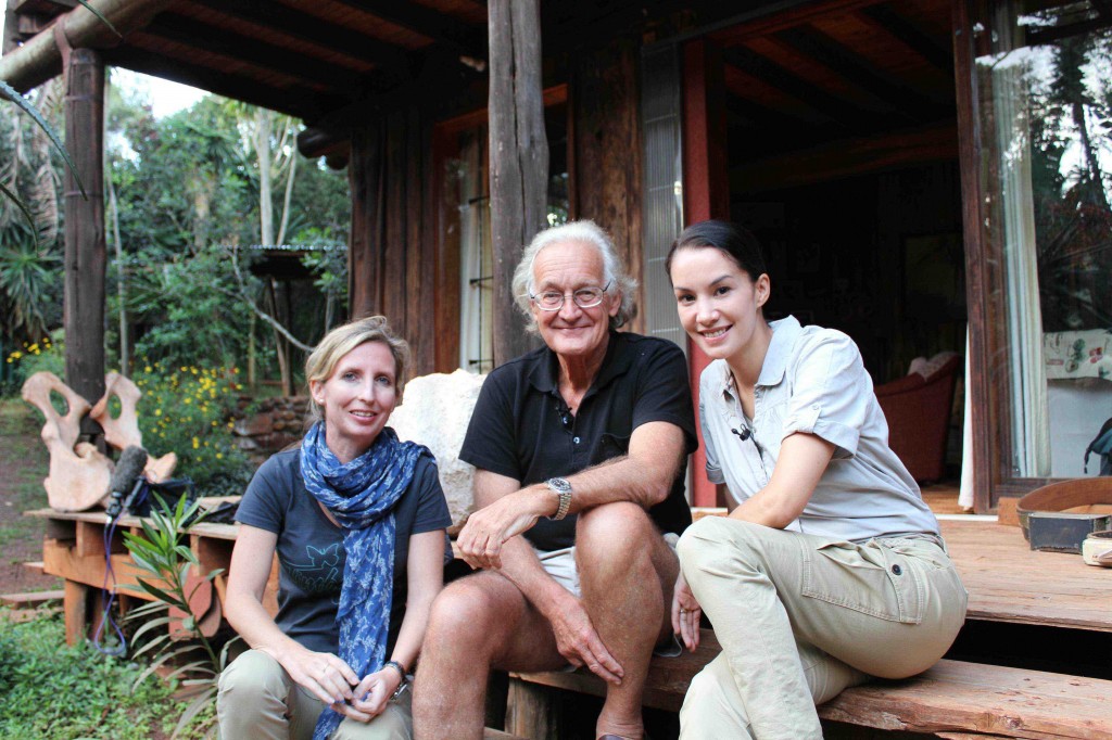 Nadya and I chat with elephant great, Iain Douglas -Hamilton at his home in Nairobi