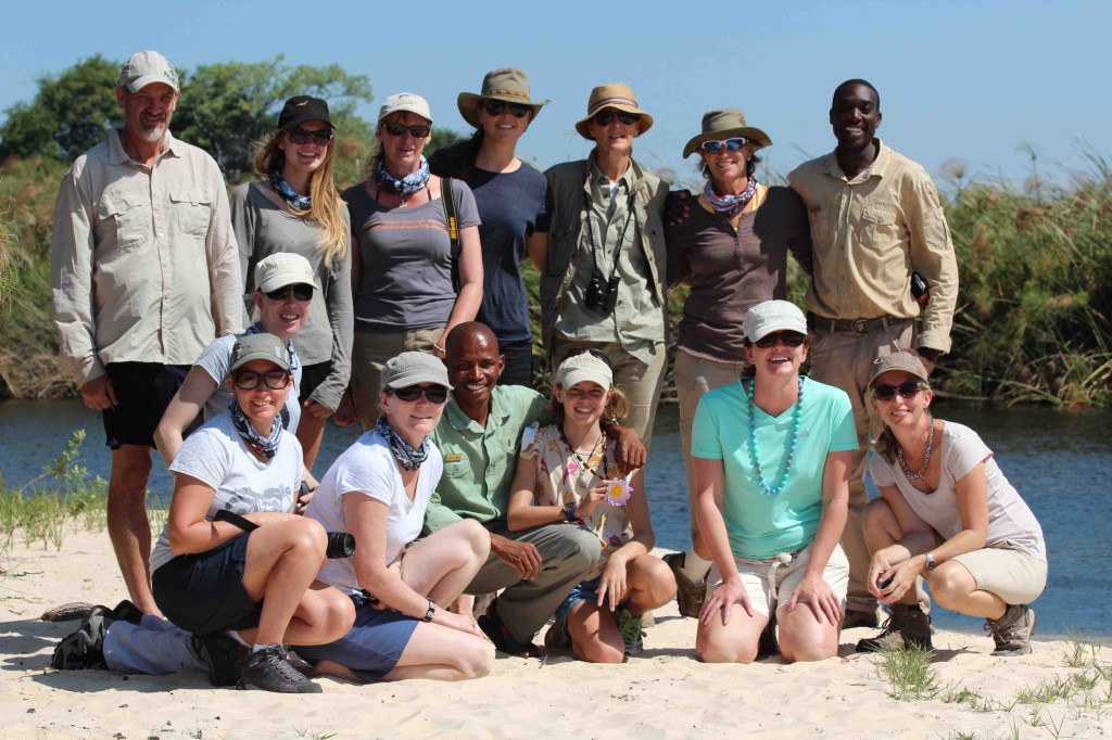 The Okavango adventurers!  What an awesome bunch of people to spend time in Africa with, including 13 year old Alice, an aspiring zoologist