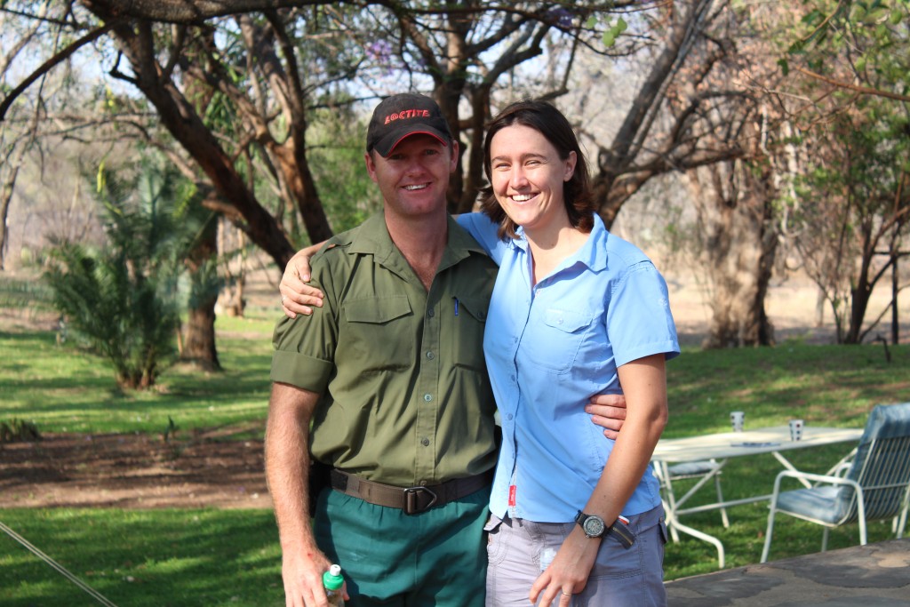 Bryce and Lara Clemence, the young couple who head up Aggressive Tracking Specialists, Save Valley Conservancy, Zimbabwe, on the front line of Africa's war on rhino poachers