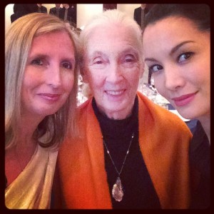 Me and Nadya with the indefatigable Jane Goodall